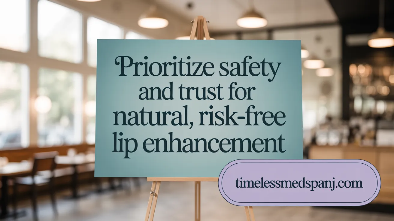 Prioritize Safety and Trust for Natural, Risk-Free Lip Enhancement