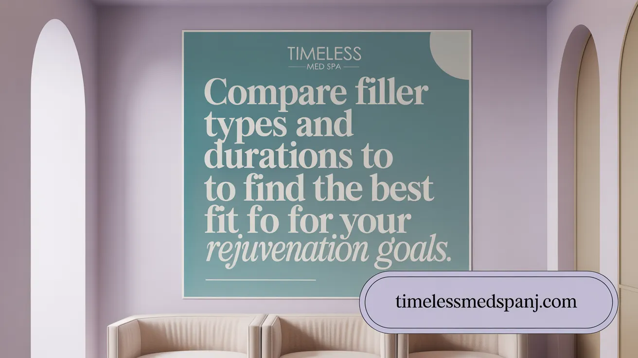 Compare Filler Types and Durations to Find the Best Fit for Your Rejuvenation Goals