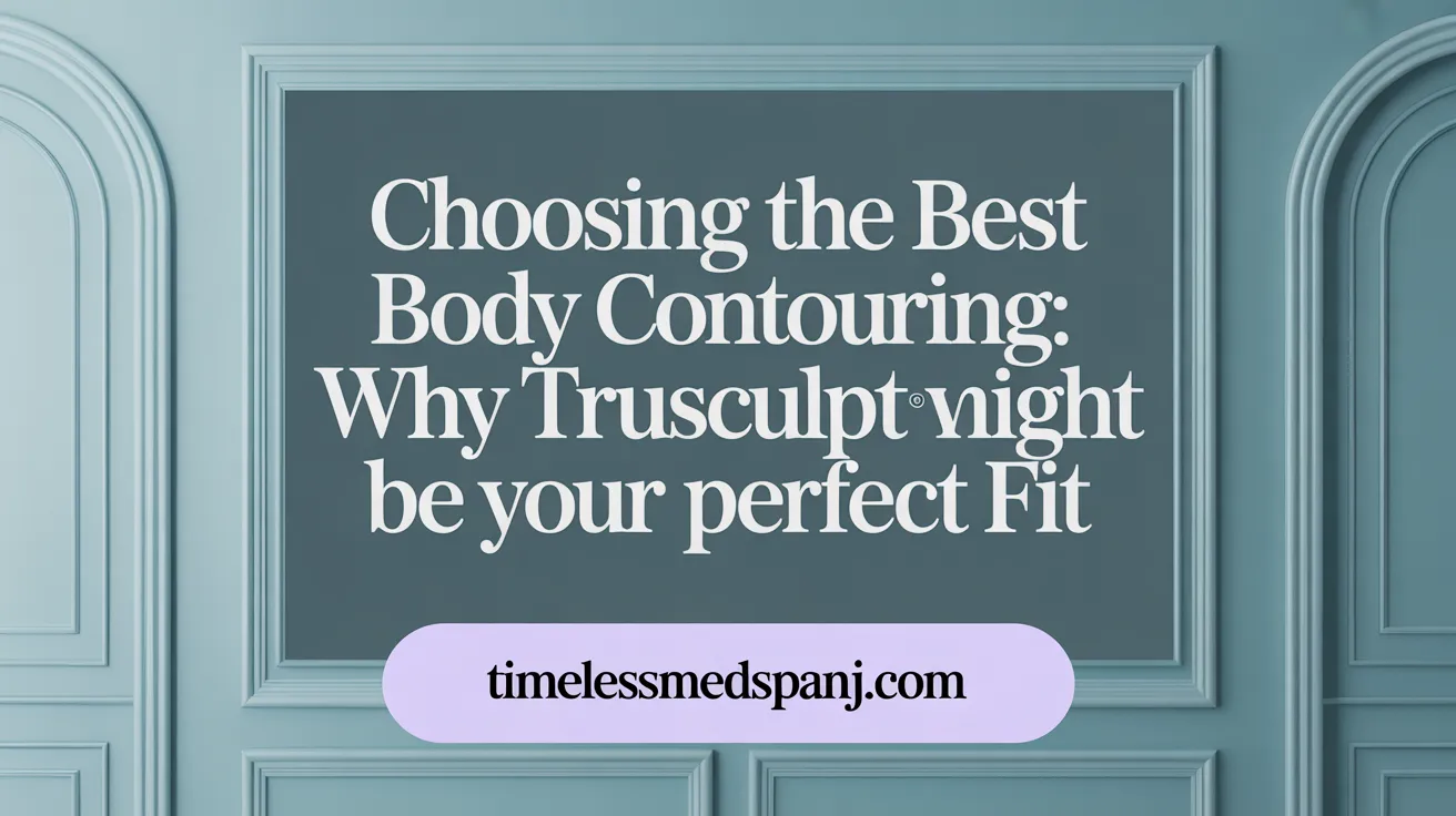 Choosing the Best Body Contouring: Why truSculpt Might Be Your Perfect Fit