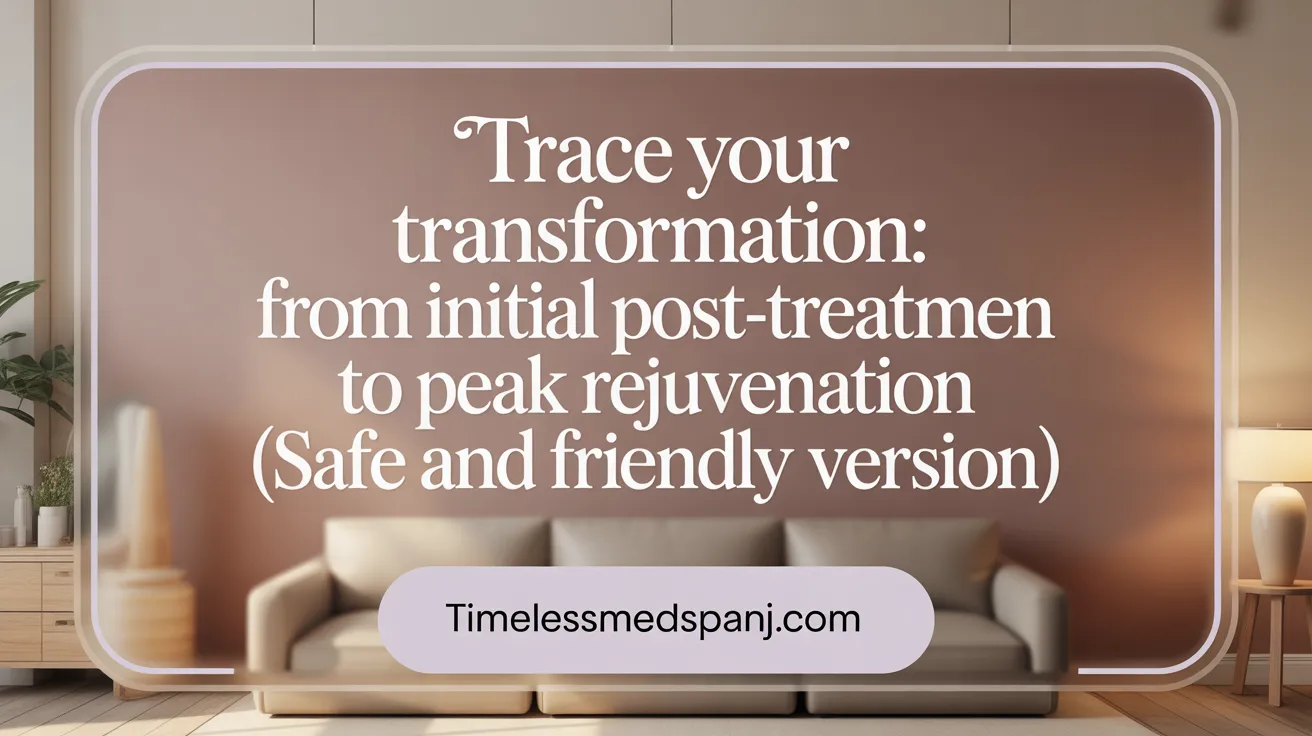 Trace Your Transformation: From Initial Post-Treatment to Peak Rejuvenation