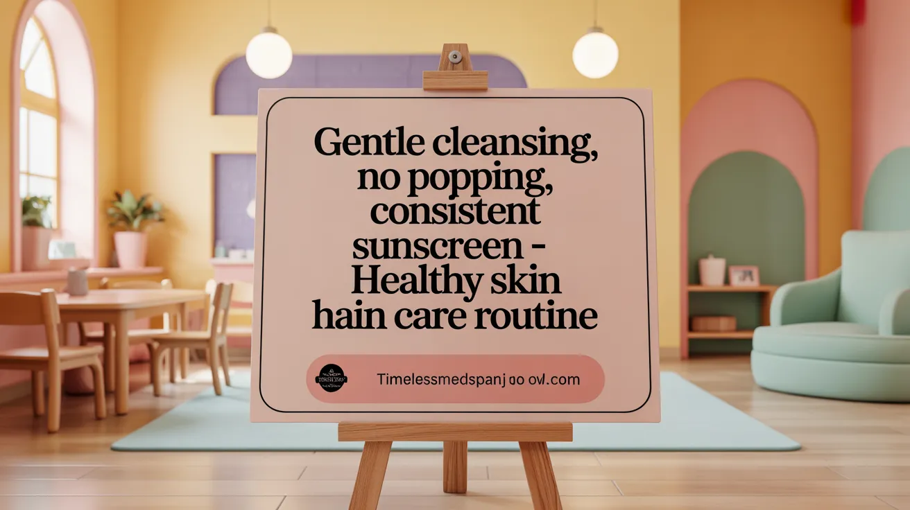 Gentle Cleansing, No Popping, Consistent Sunscreen - Prevent Breakouts