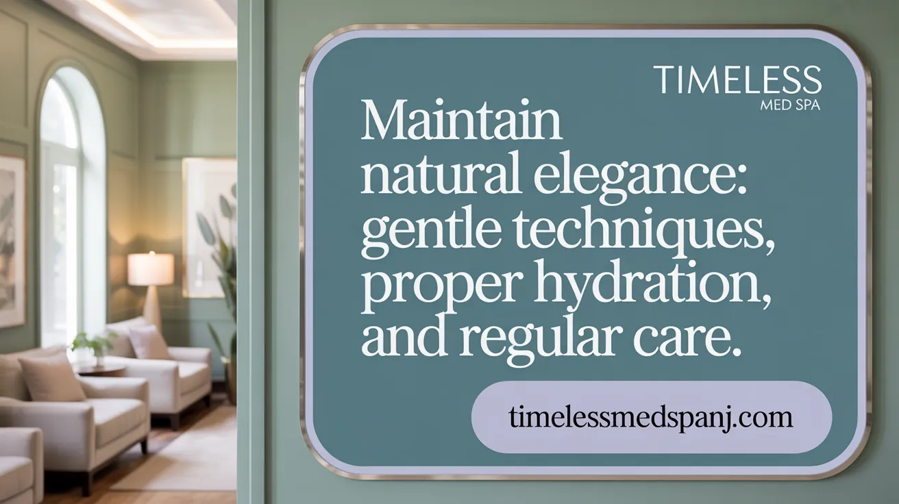 Maintain Natural Elegance: Gentle Techniques, Proper Hydration, and Regular Care