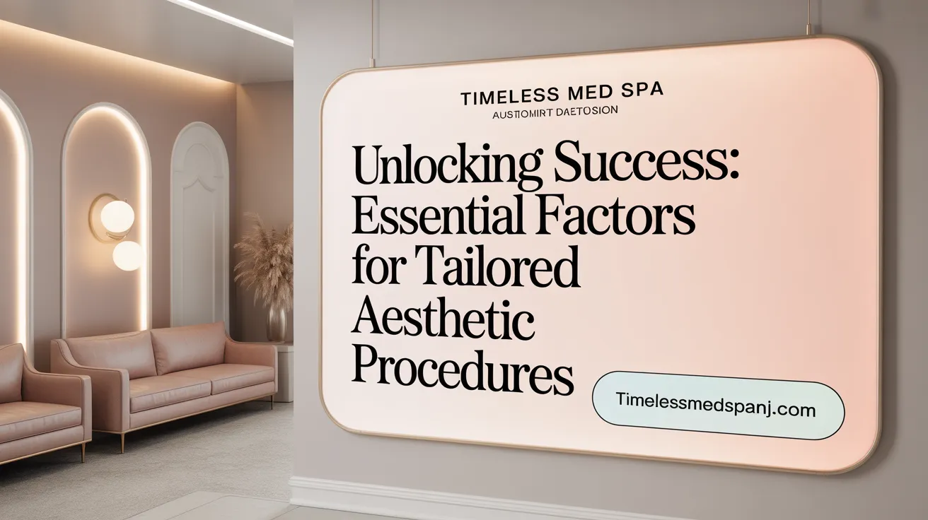 Unlocking Success: Essential Factors for Tailored Aesthetic Procedures