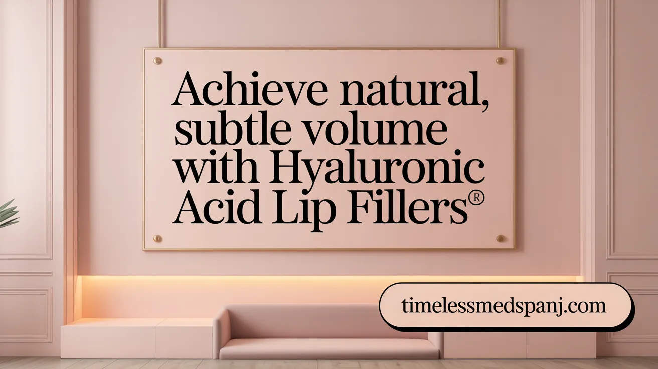 Achieve Natural, Subtle Volume with Hyaluronic Acid Lip Fillers