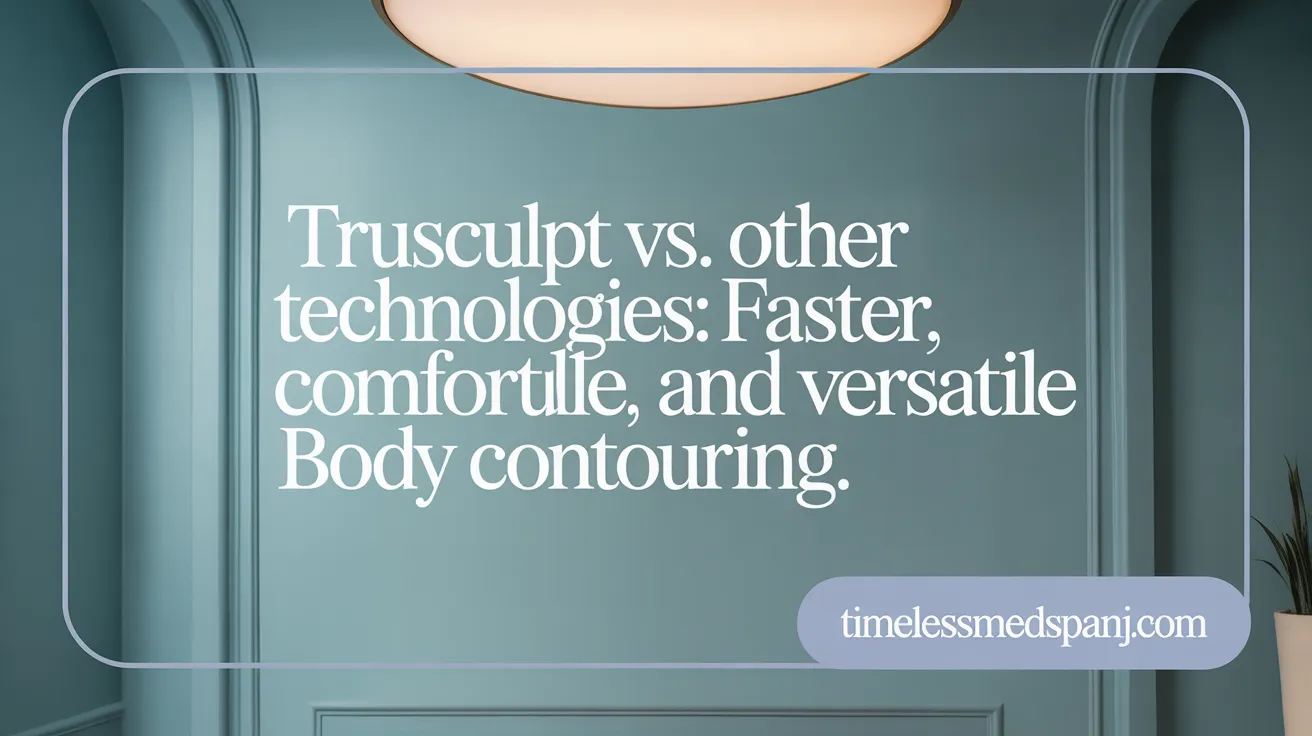 truSculpt vs. Other Technologies: Faster, Comfortable, and Versatile Body Contouring.