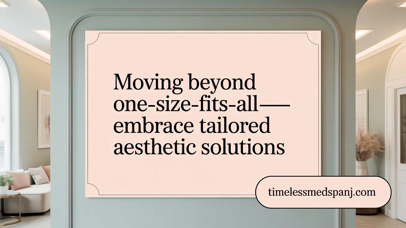 Moving beyond one-size-fits-all—Embrace tailored aesthetic solutions