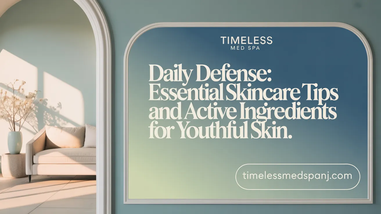 Daily Defense: Essential Skincare Tips and Active Ingredients for Youthful Skin