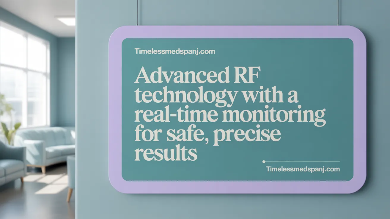 Advanced RF Technology with Real-Time Monitoring for Safe, Precise Results