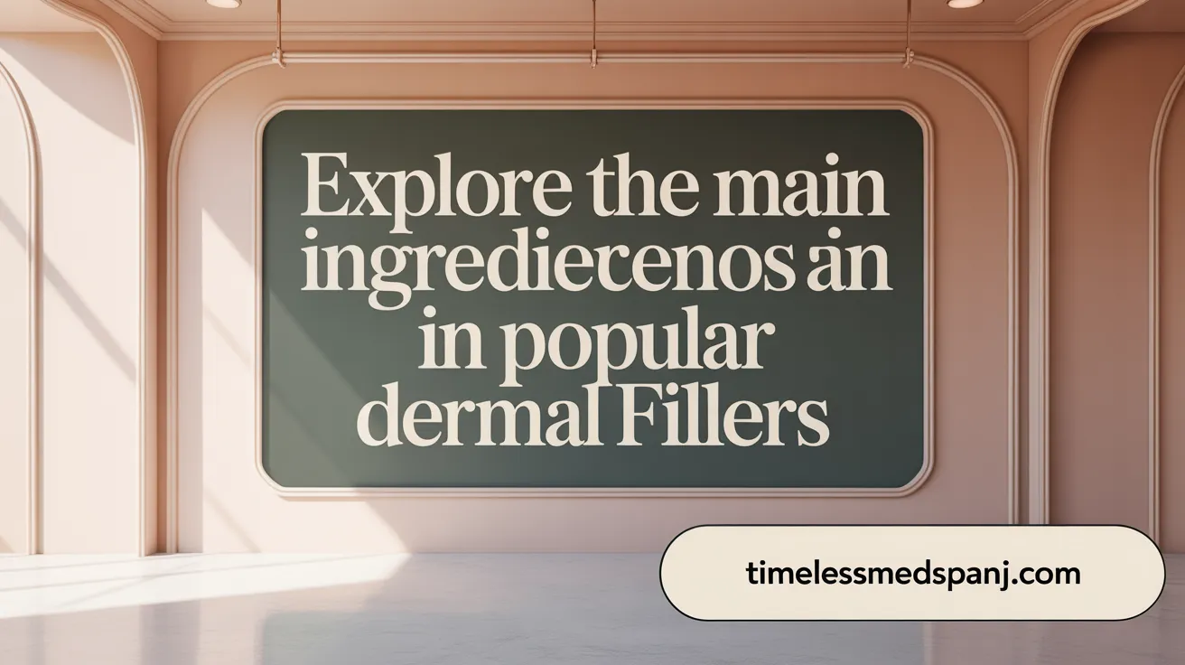 Explore the Main Ingredients in Popular Dermal Fillers
