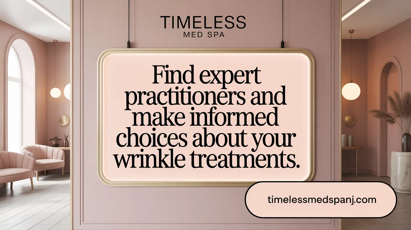 Find expert practitioners and make informed choices about your wrinkle treatments.