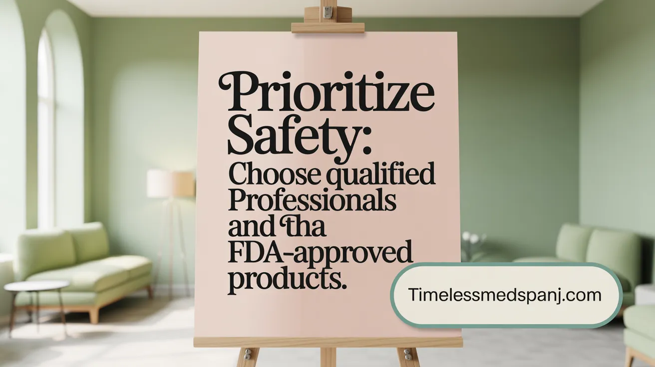 Prioritize Safety: Choose Qualified Professionals and FDA-Approved Products