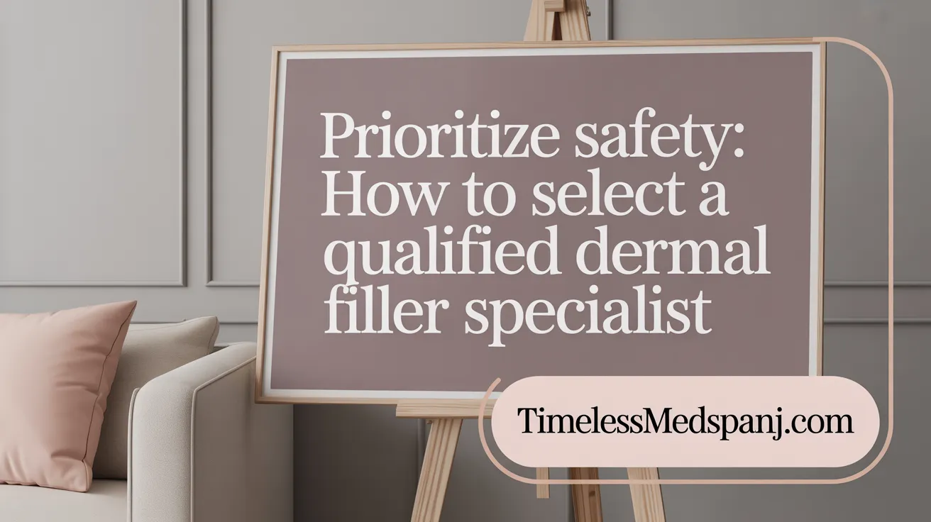 Prioritize Safety: How to Select a Qualified Dermal Filler Specialist