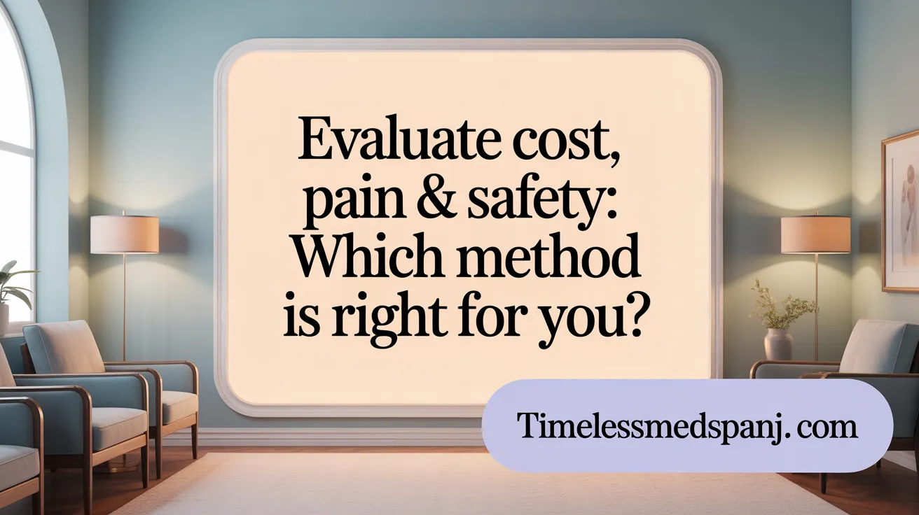 Evaluate Cost, Pain & Safety: Which Method is Right for You?
