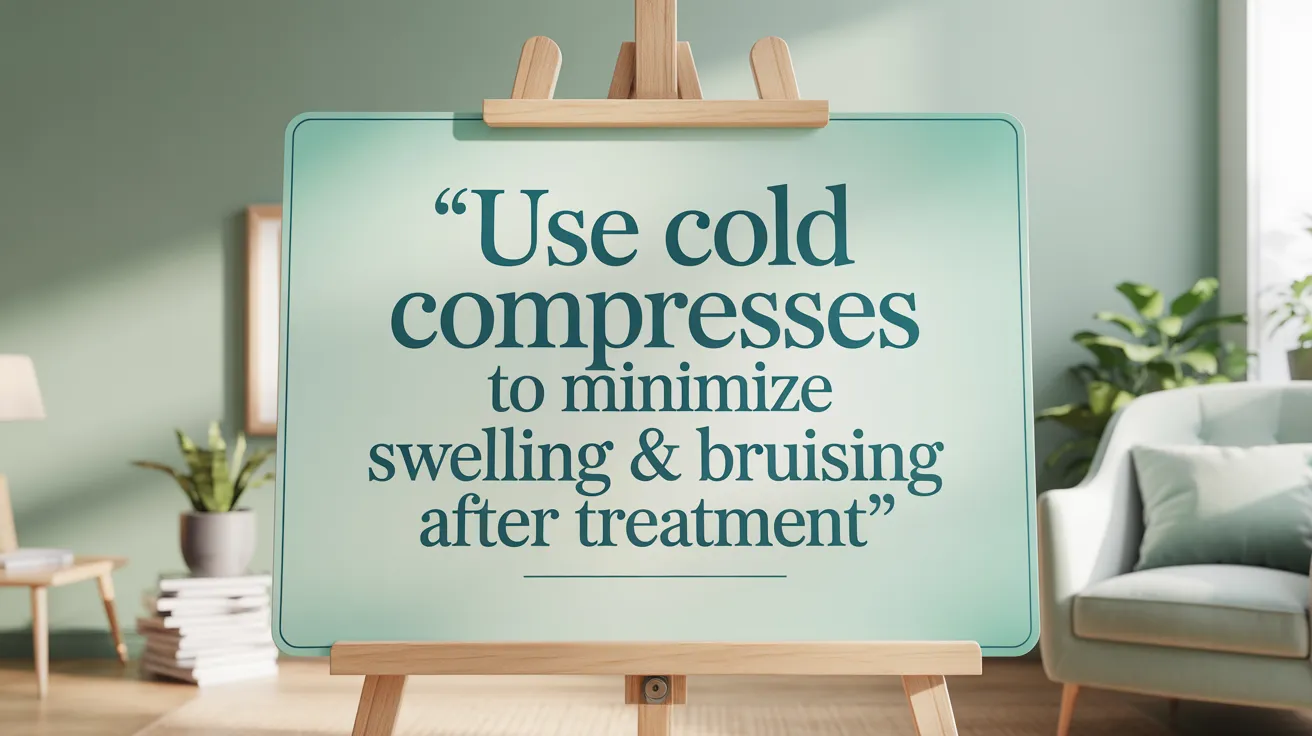 Use Cold Compresses to Minimize Swelling & Bruising After Treatment