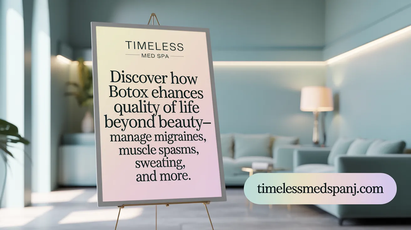 Discover how Botox enhances quality of life beyond beauty—manage migraines, muscle spasms, sweating, and more.