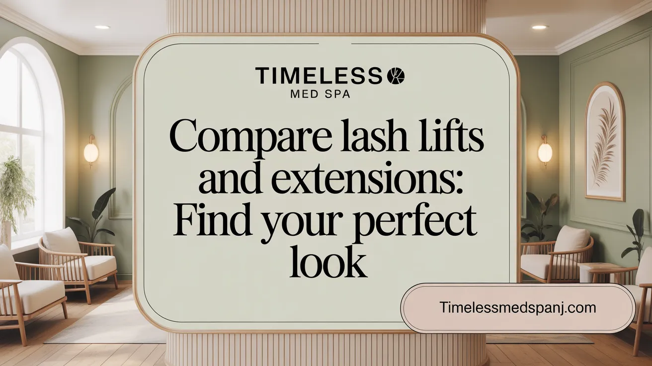 Compare Lash Lifts and Extensions: Find Your Perfect Fit