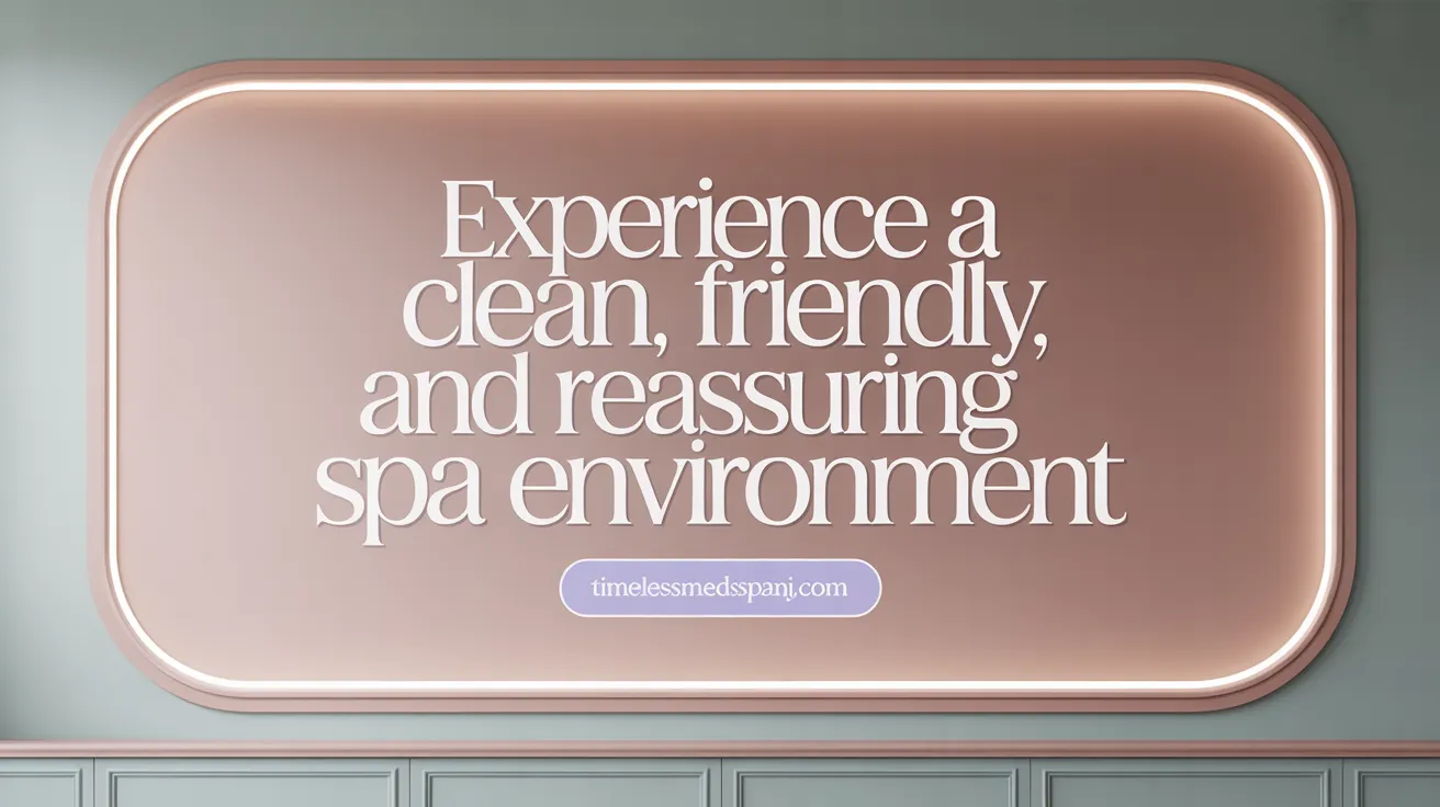 Experience a Clean, Friendly, and Reassuring Spa Environment