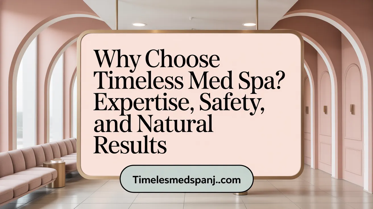 Why Choose Timeless Med Spa? Expertise, Safety, and Natural Results