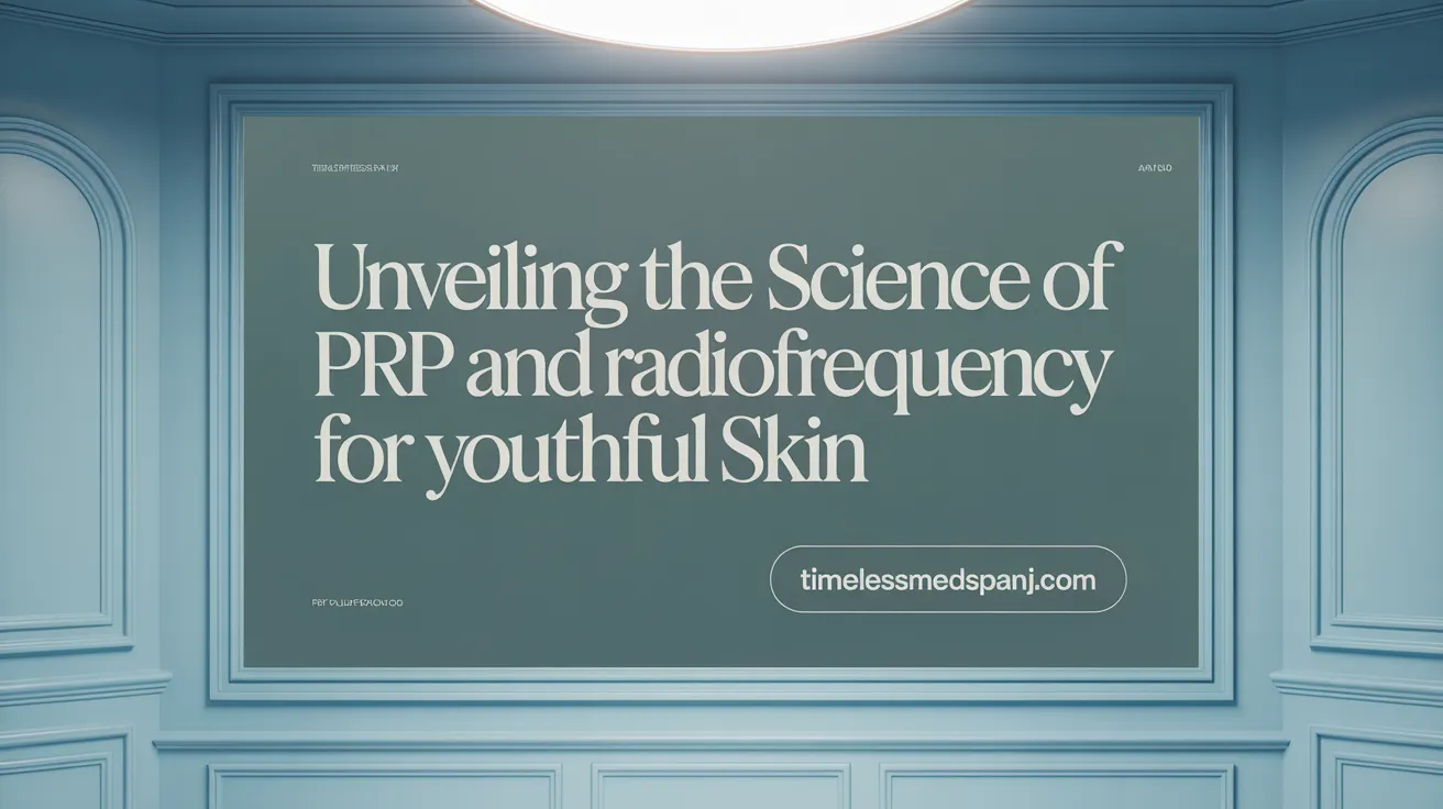 Unveiling the Science of PRP and Radiofrequency for Youthful Skin