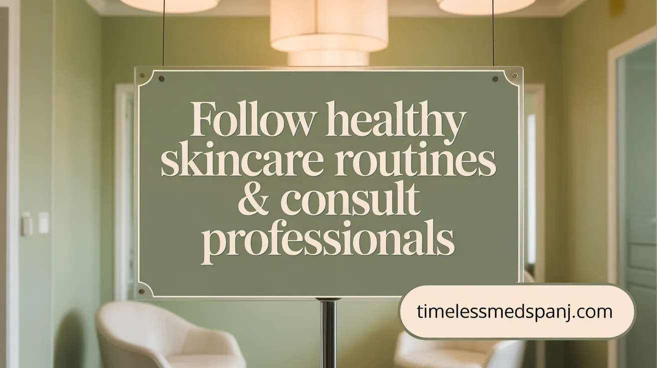 Follow Proven Skincare Regimens & Consult Professionals