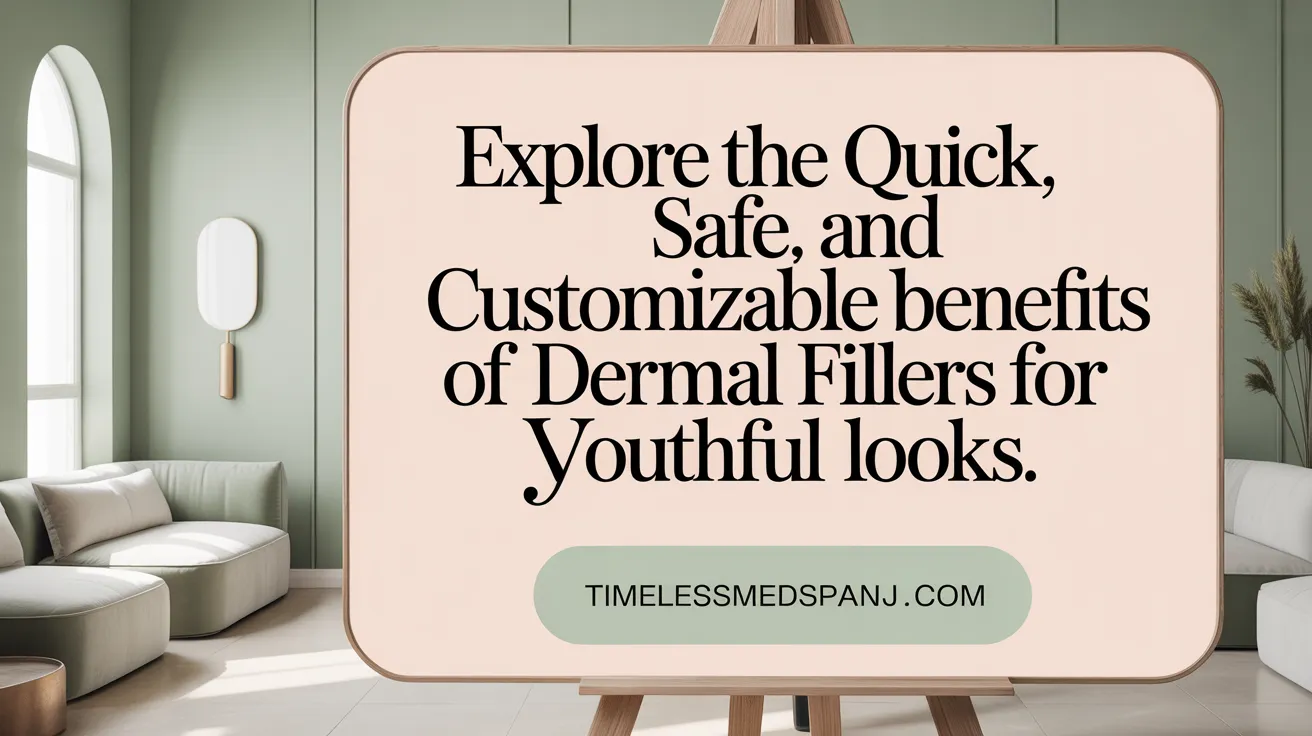 Explore the quick, safe, and customizable benefits of dermal fillers for youthful looks.