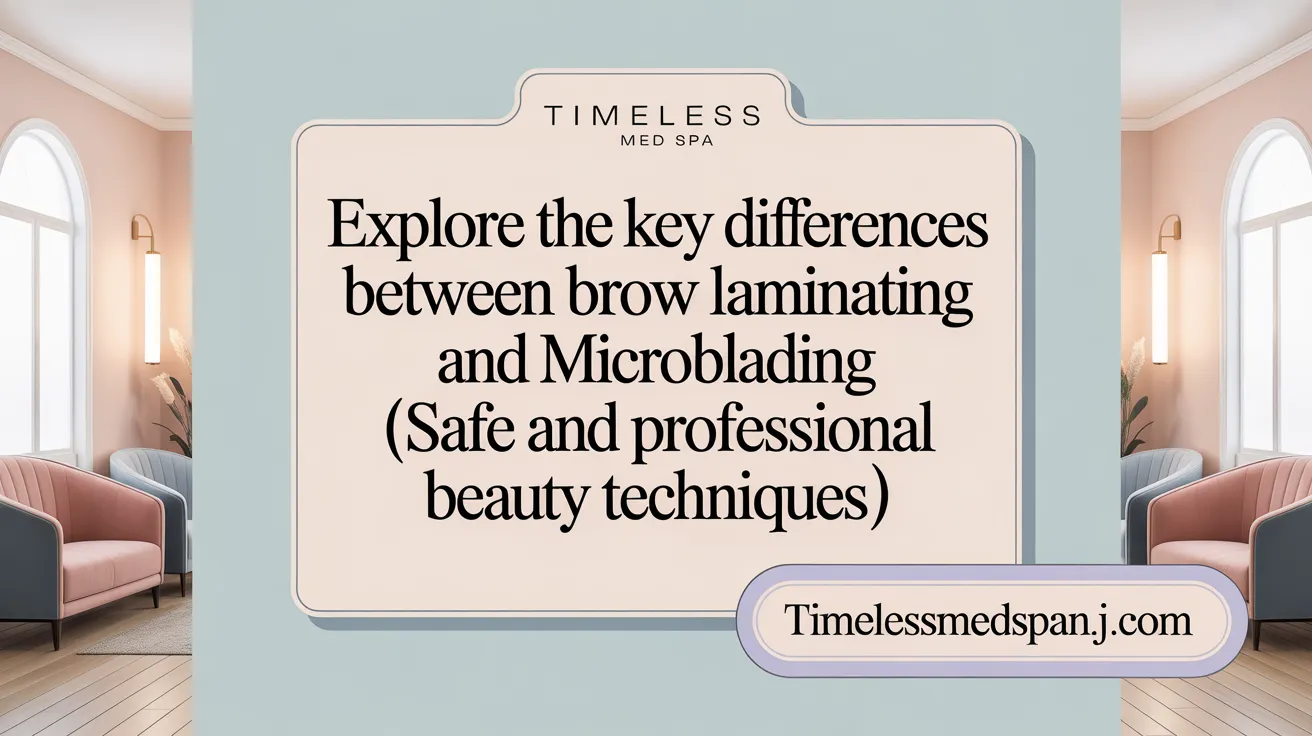 Explore the Key Differences Between Brow Lamination and Microblading