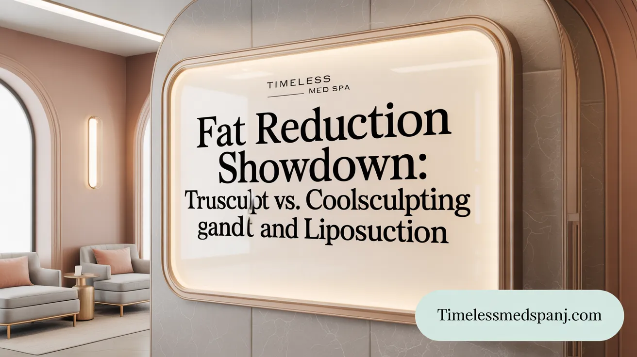 Fat reduction showdown: truSculpt vs. CoolSculpting and liposuction