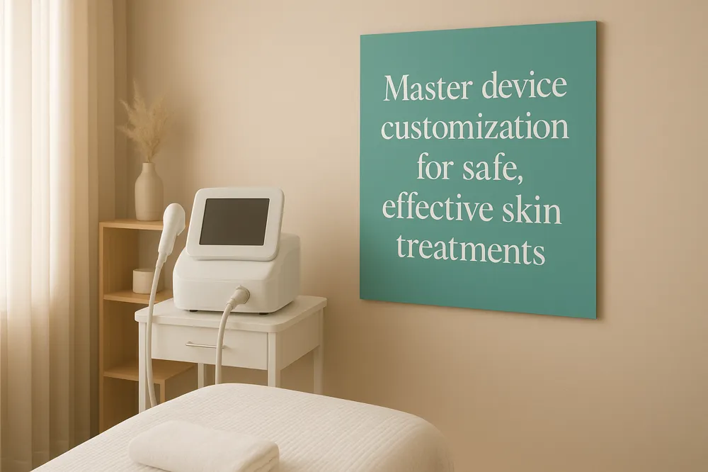 Master device customization for safe, effective skin treatments