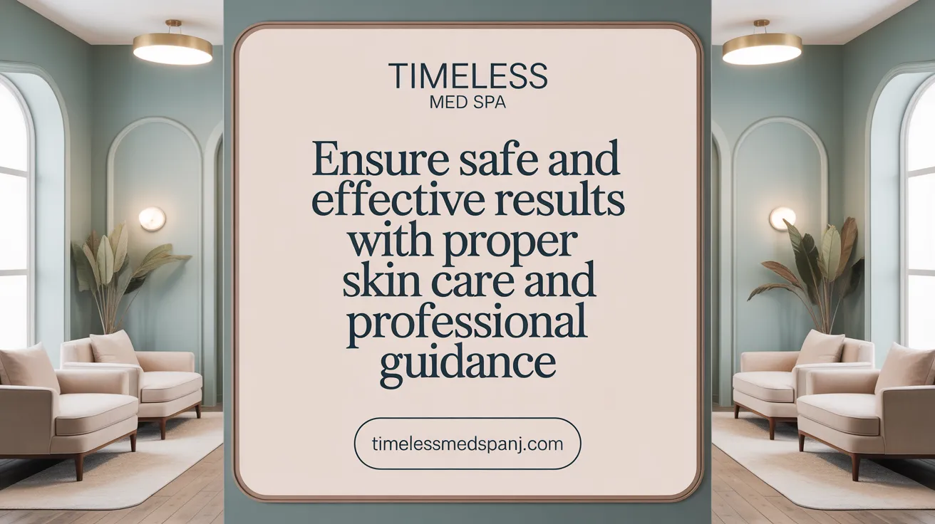 Ensure Safe and Effective Results with Proper Skin Care and Professional Guidance