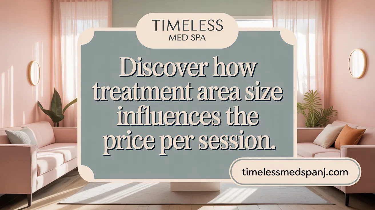 Discover how treatment area size influences the price per session.
