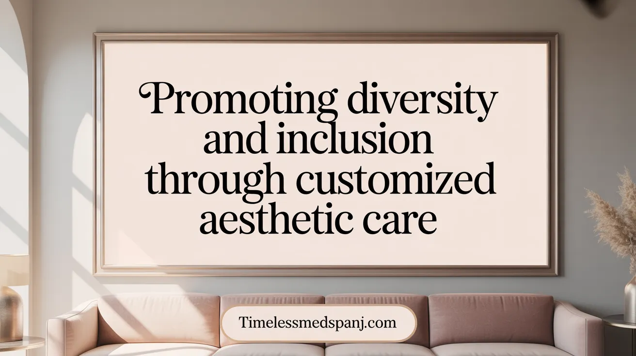 Promoting Diversity and Inclusion through Customized Aesthetic Care