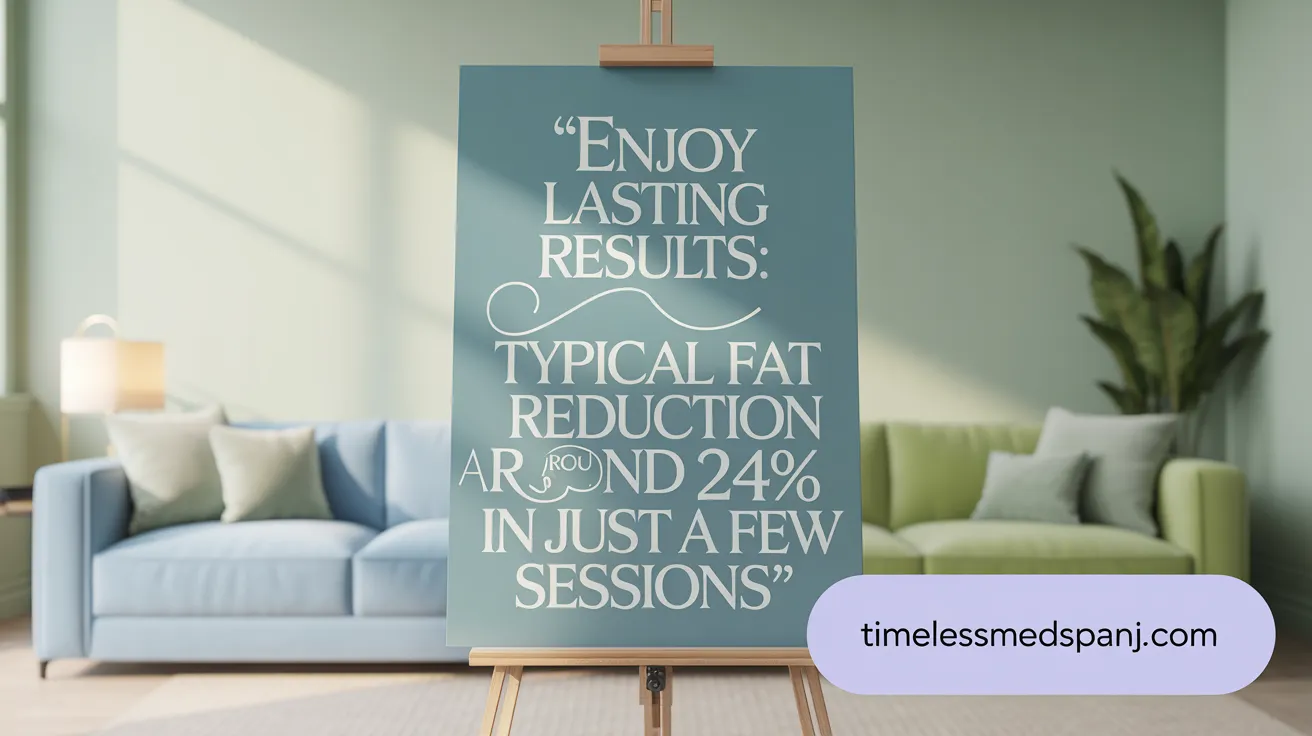 Enjoy Lasting Results: Typical Fat Reduction of Around 24% in Just a Few Sessions