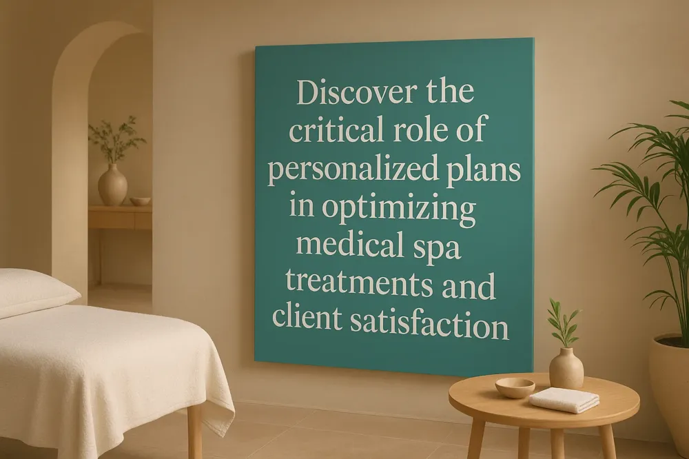 Discover the critical role of personalized plans in optimizing medical spa treatments and client satisfaction.