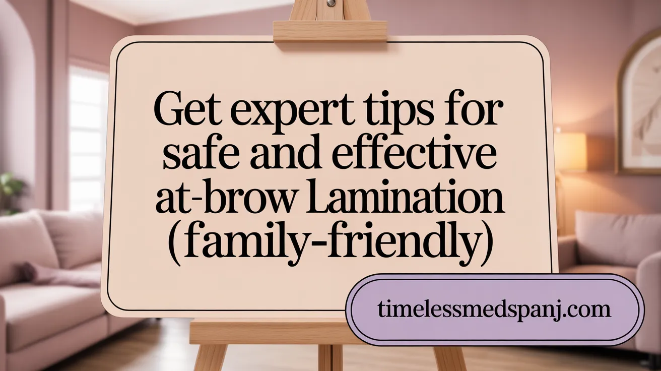 Get Expert Tips for Safe and Effective At-Home Brow Lamination