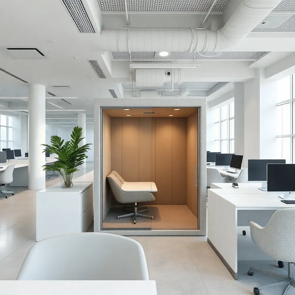 Experience our advanced augmented-reality tools to project exact phone pod models into your office, ensuring a seamless fit before final installation.