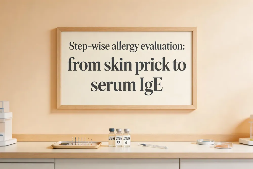 Step‑wise allergy evaluation: from skin prick to serum IgE