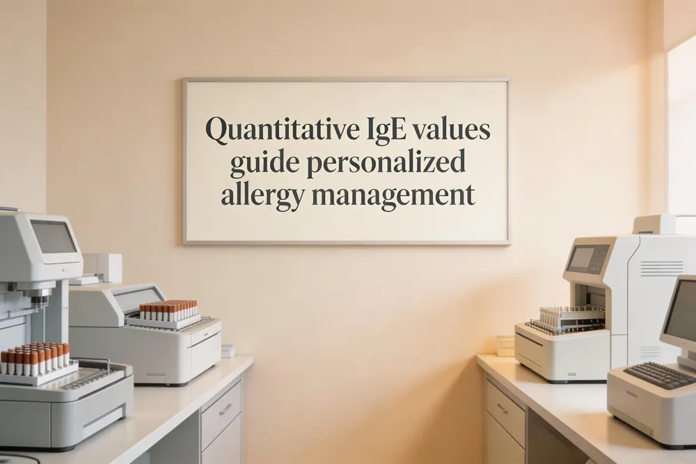 Quantitative IgE values guide personalized allergy management