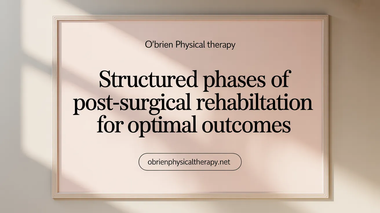 Structured Phases of Post-Surgical Rehabilitation for Optimal Outcomes
