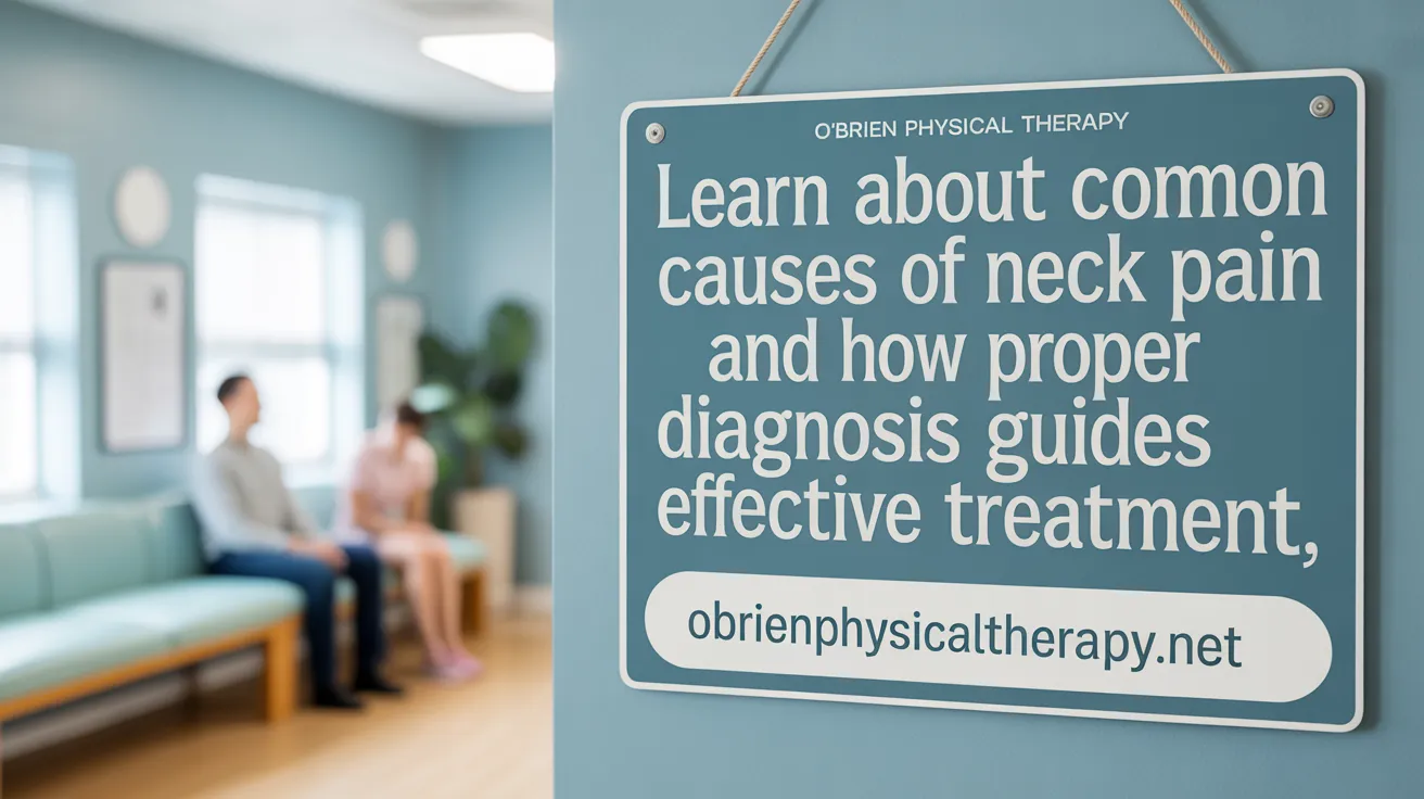 Learn about common causes of neck pain and how proper diagnosis guides effective treatment.