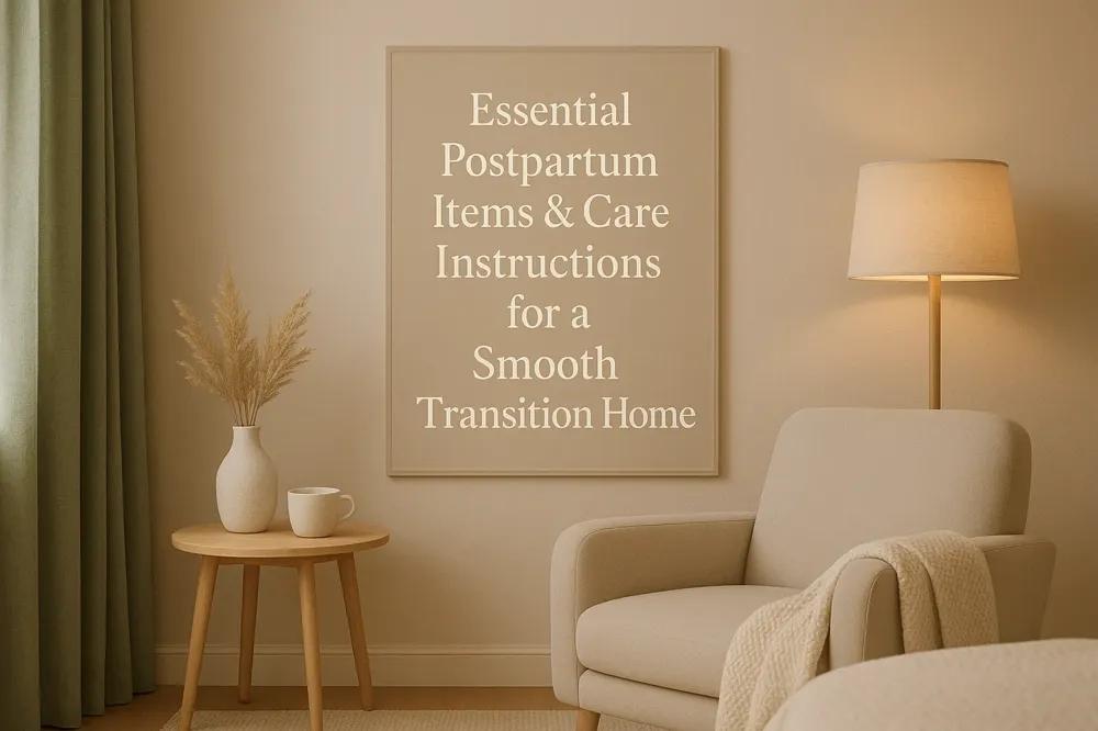 Essential Postpartum Items & Care Instructions for a Smooth Transition Home