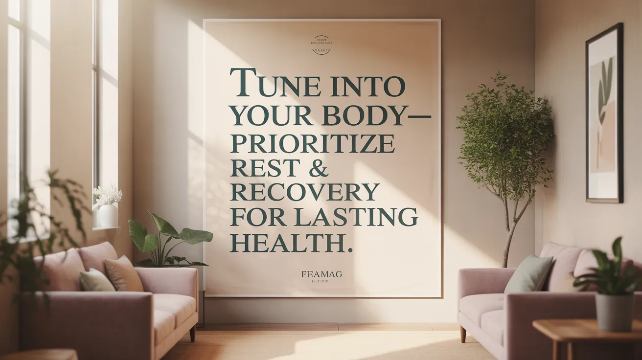Tune Into Your Body—Prioritize Rest & Recovery for Lasting Health