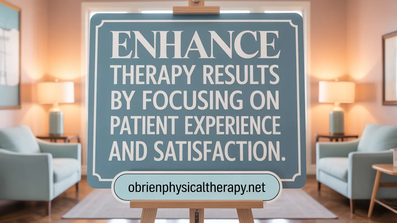Enhance Therapy Results by Focusing on Patient Experience and Satisfaction
