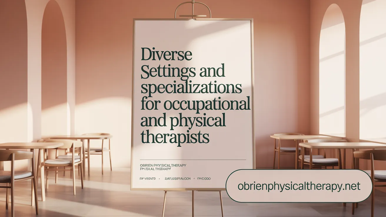Diverse Settings and Specializations for Occupational and Physical Therapists