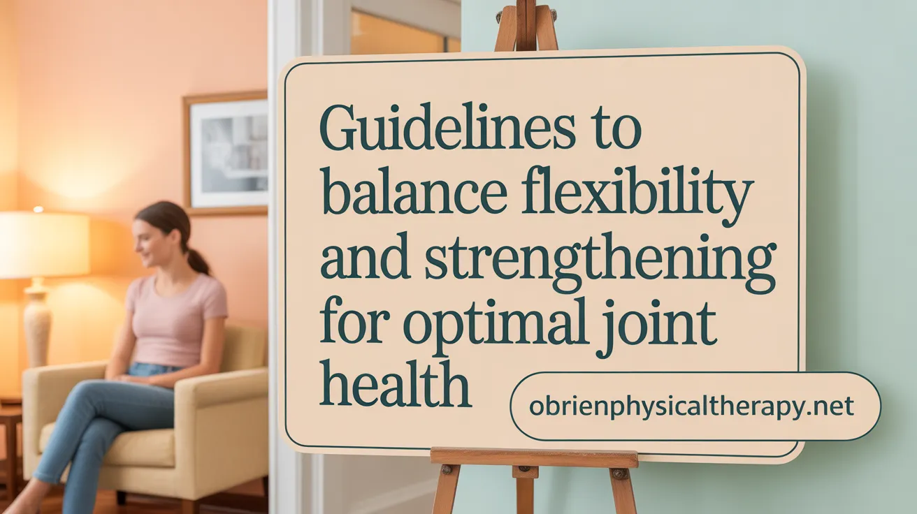 Guidelines to Balance Stretching and Strengthening for Optimal Joint Health