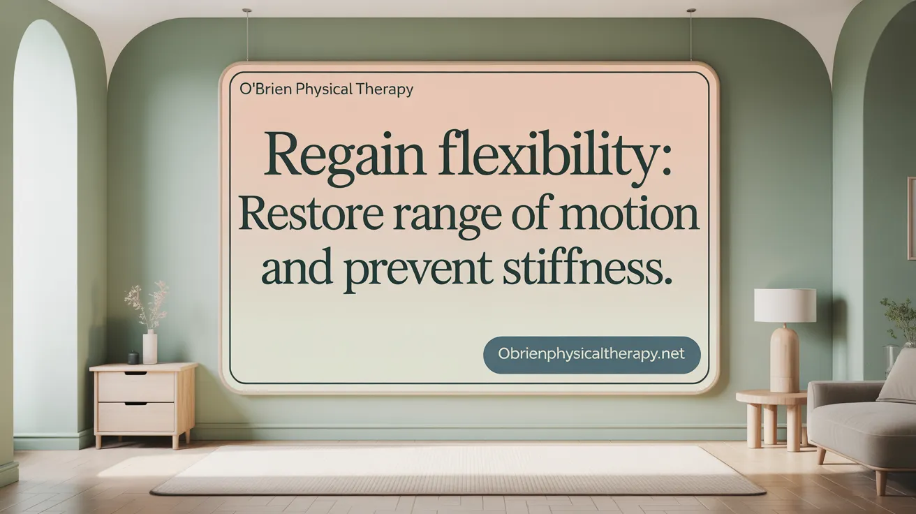 Regain Flexibility: Restore Range of Motion and Prevent Stiffness