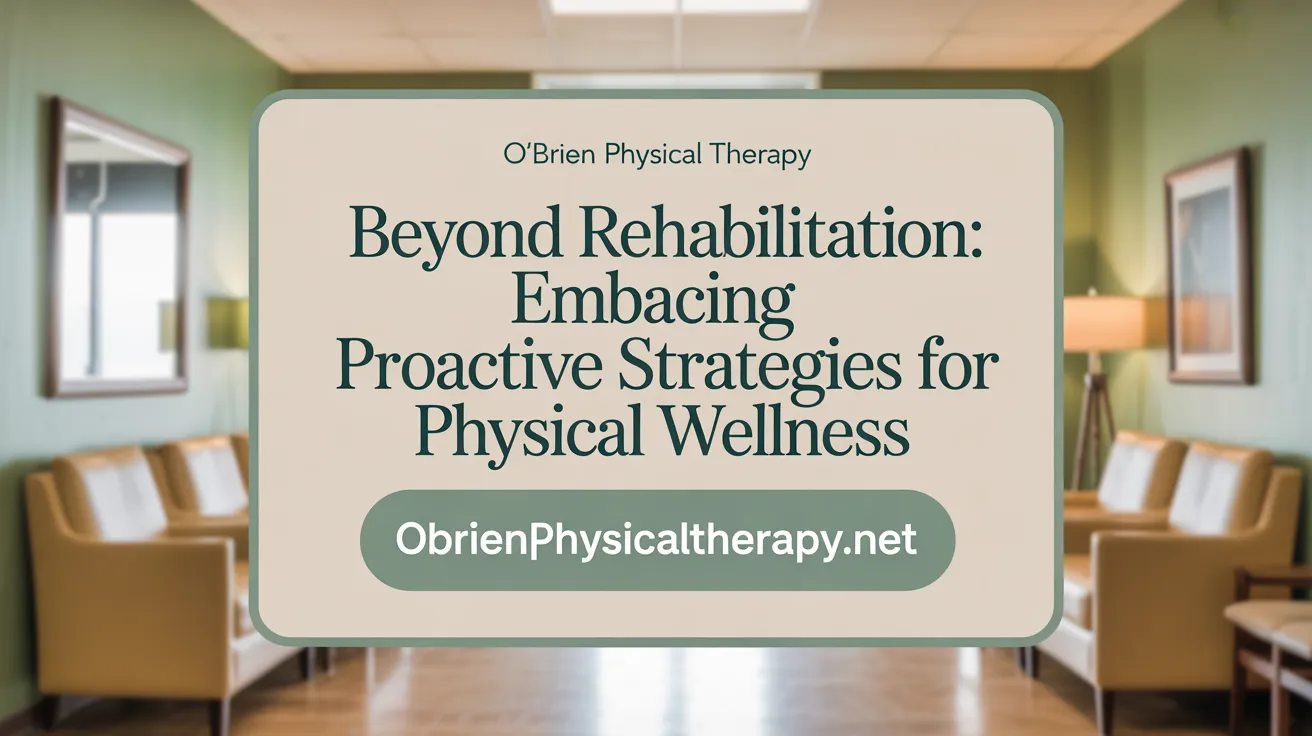 Beyond Rehabilitation: Embracing Proactive Injury Prevention with Physical Therapy