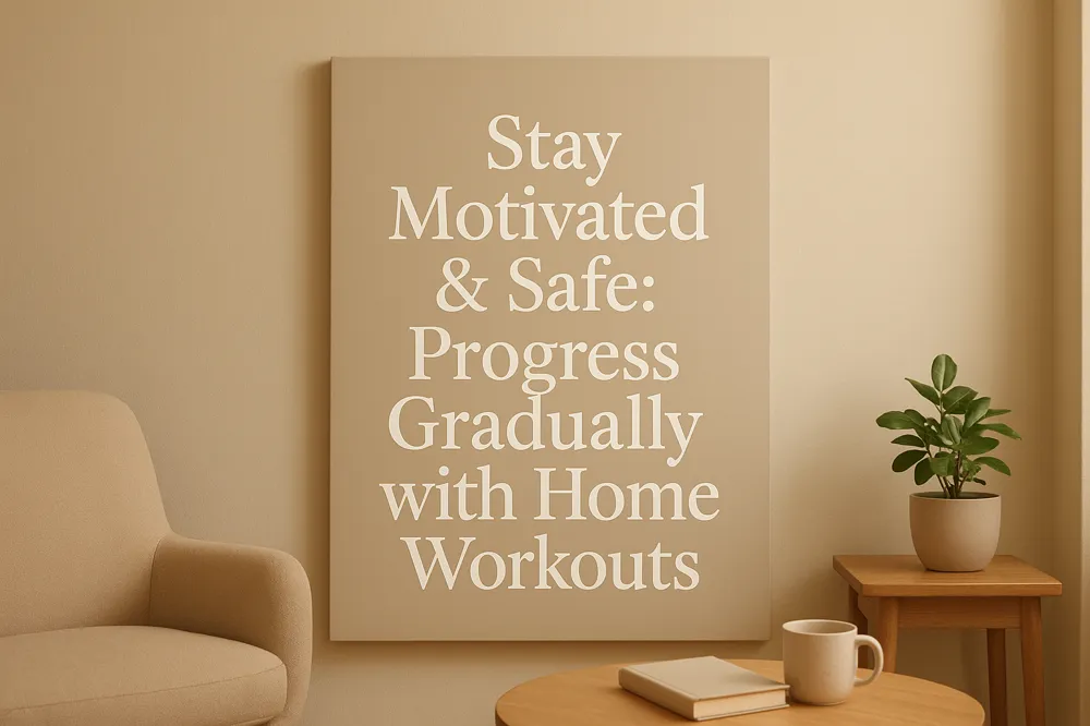 Stay Motivated & Safe: Progress Gradually with Home Workouts