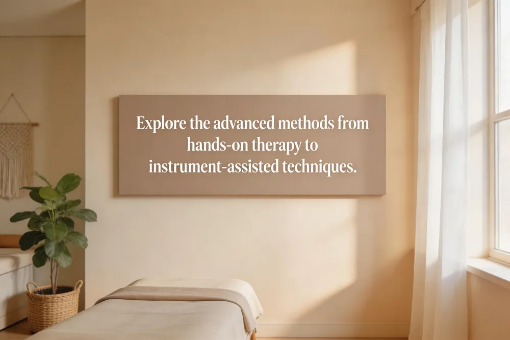Explore the advanced methods from hands-on therapy to instrument-assisted techniques.
