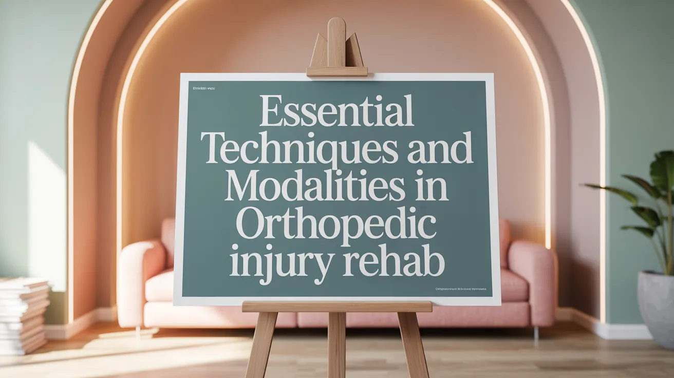 Essential Techniques and Modalities in Orthopedic Injury Rehab