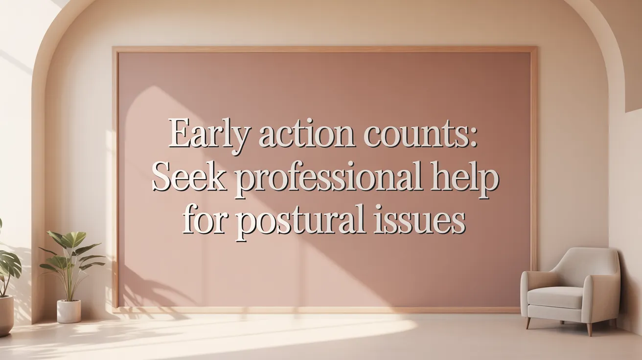 Early Action Counts: Seek Professional Help for Postural Issues